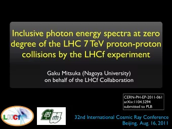 Inclusive photon energy spectra at zero  degree of the LHC 7 TeV proton-proton  collisions by the