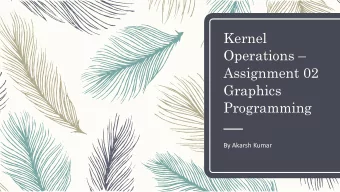 Kernel Operations   Assignment 02  Graphics  Programming  By Akarsh Kumar  Images Chosen  Box
