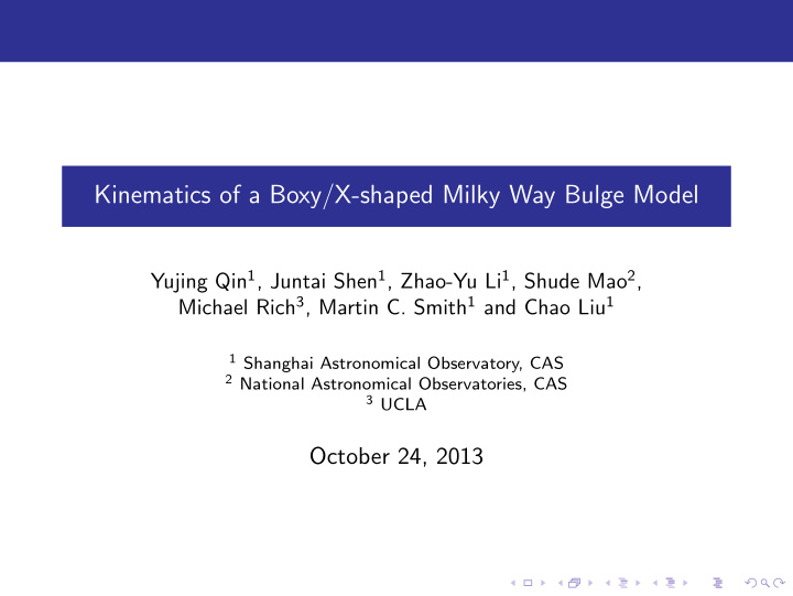kinematics of a boxy x shaped milky way bulge model