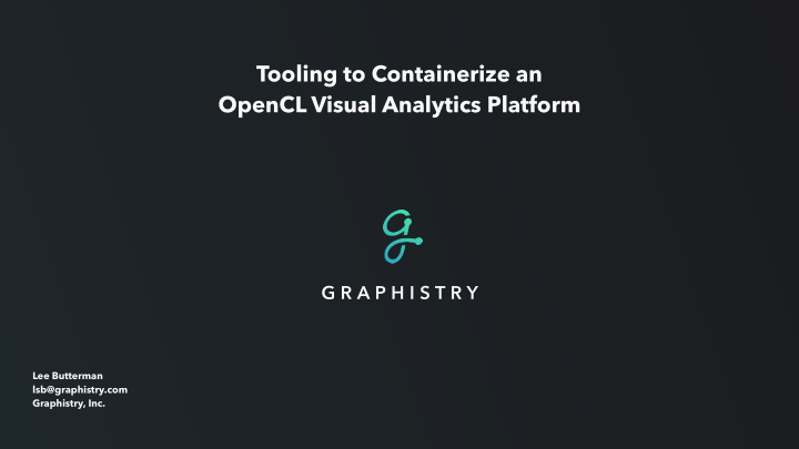 opencl visual analytics platform