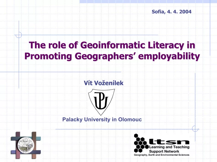 the role of geoinformatic geoinformatic literacy in