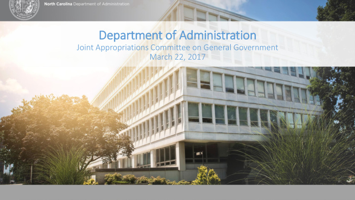 department of f administration