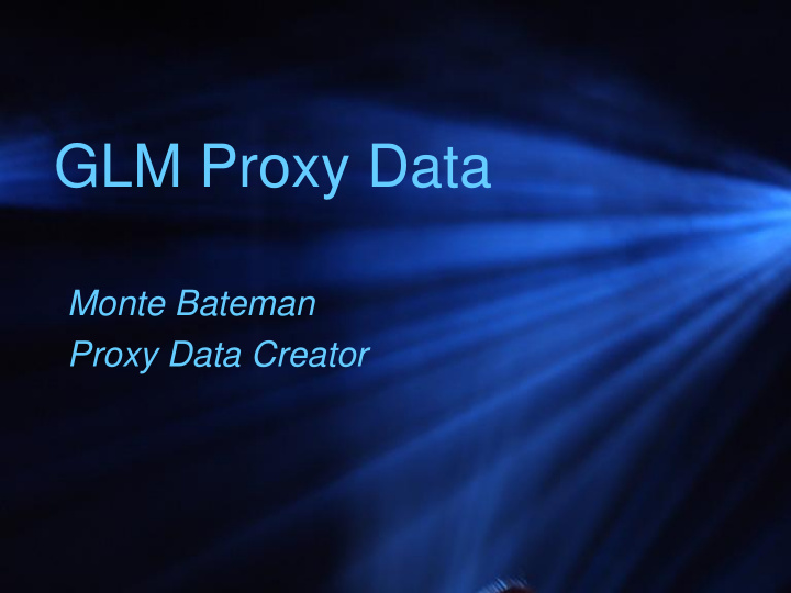 glm proxy data