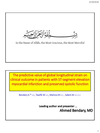 The  e predictive valu  lue of  of glo  global lon  longitudinal str  train on  on  clin  clinical