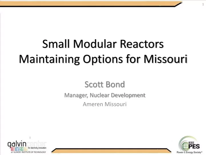 maintaining options for missouri