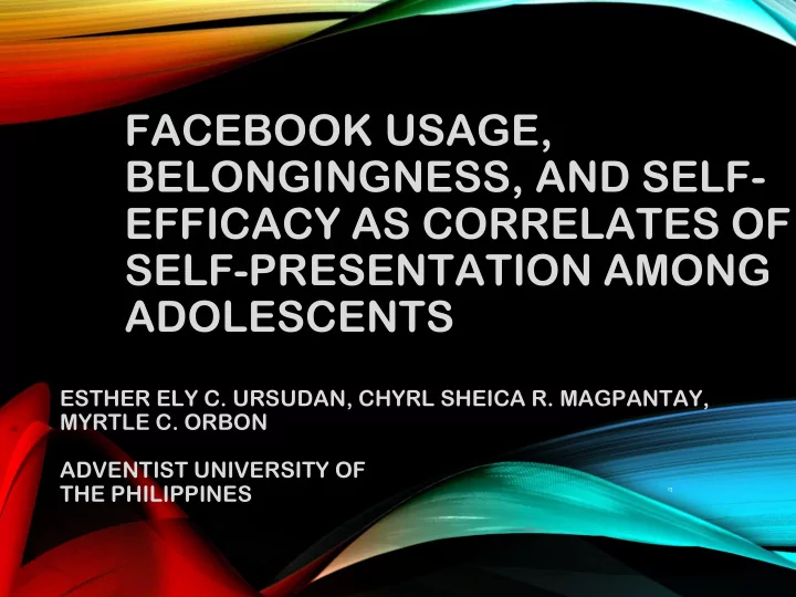 facebook usage