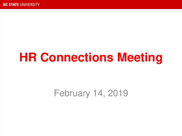 hr connections meeting