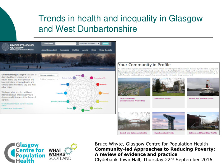 and west dunbartonshire