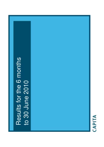 Results for the 6 months  to 30 June 2010  Agenda  Introduction:  Paul Pindar  Chief Executive