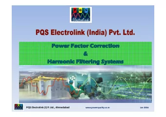 PQS Electrolink (I) P. Ltd., Ahmedabad         www.powerquality.co.in  What is Power Quality ?