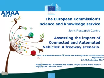 The European Commissions  science and knowledge service  Joint Research Centre  Assessing the