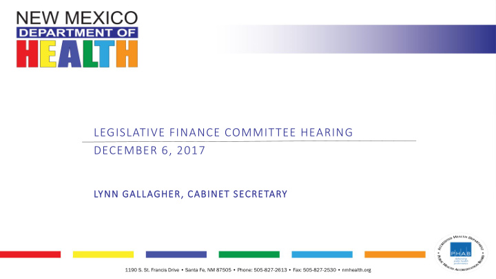 legislative finance committee hearing