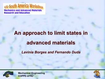 An approach to limit states in  An approach to limit states in  advanced materials  advanced