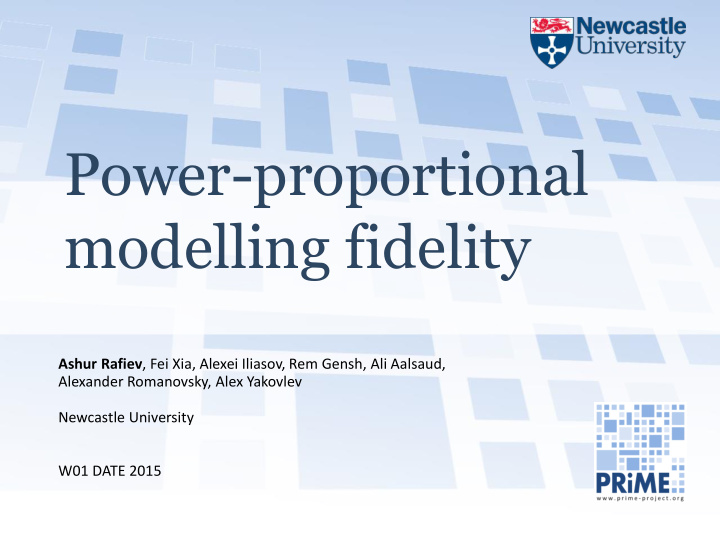 modelling fidelity