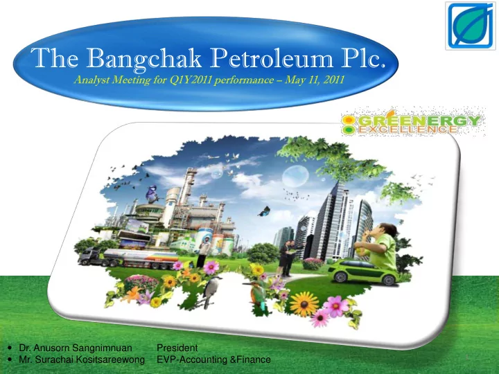 the bangchak petroleum plc