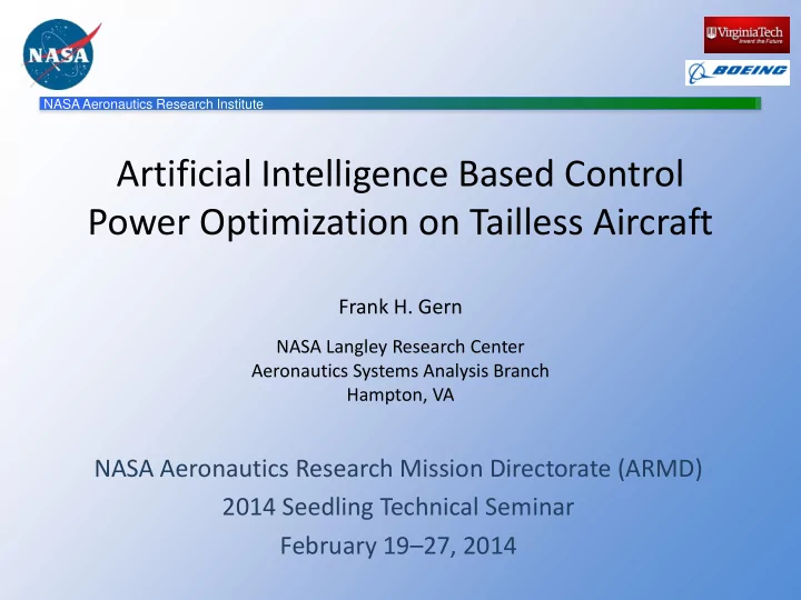 artificial intelligence based control power optimization