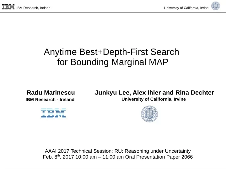 anytime best depth first search for bounding marginal map