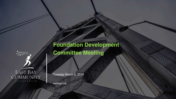 foundation development committee meeting