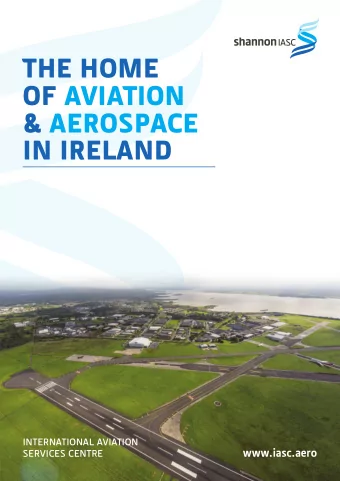 the home  of aviation  &amp; aerospace  in ireland  international aviation  services centre