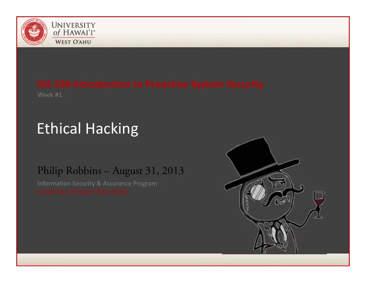 ethical hacking