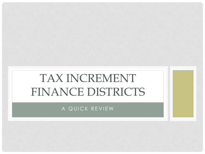 finance districts