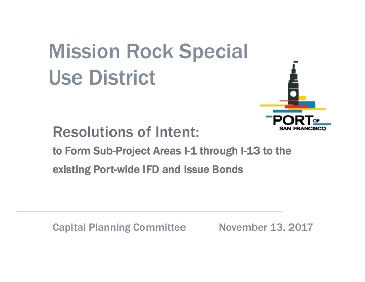 mission rock special use district