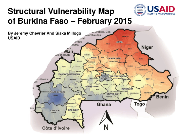 structural vulnerability map of burkina faso february 2015