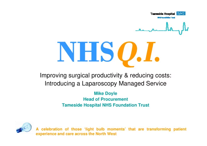 improving surgical productivity amp reducing costs