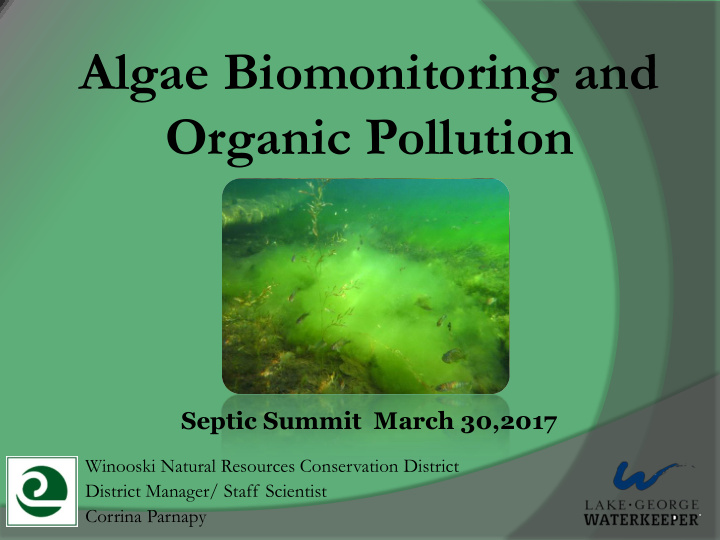 algae biomonitoring and