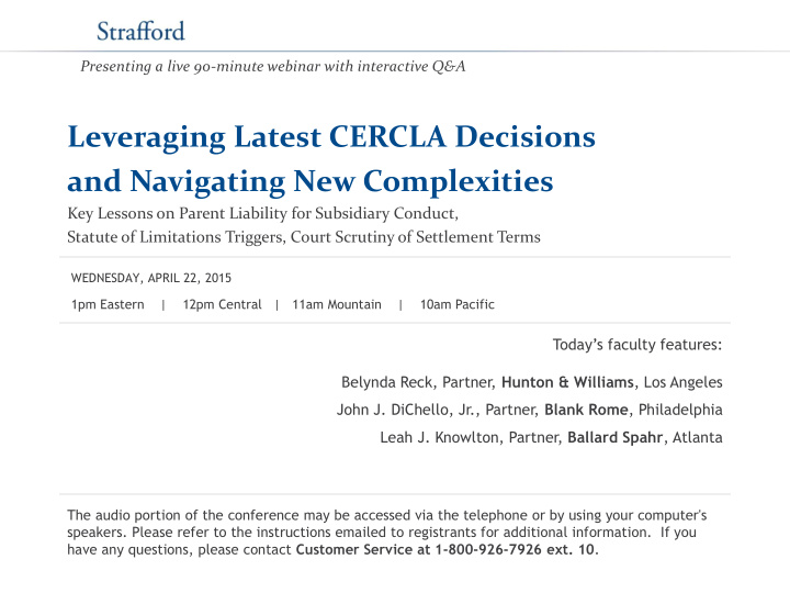 leveraging latest cercla decisions and navigating new