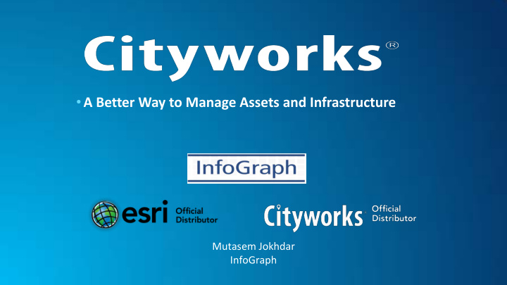 a better way to manage assets and infrastructure
