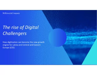 The rise of Digital  Challengers  How digitization can become the new growth  engine for Latvia and