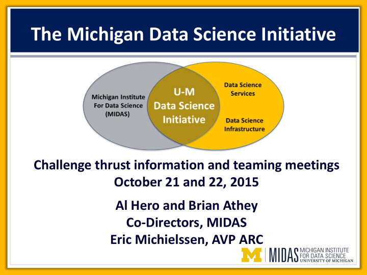 the michigan data science initiative