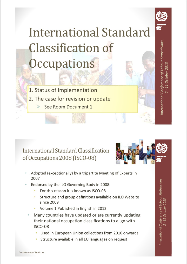 international standard classification of