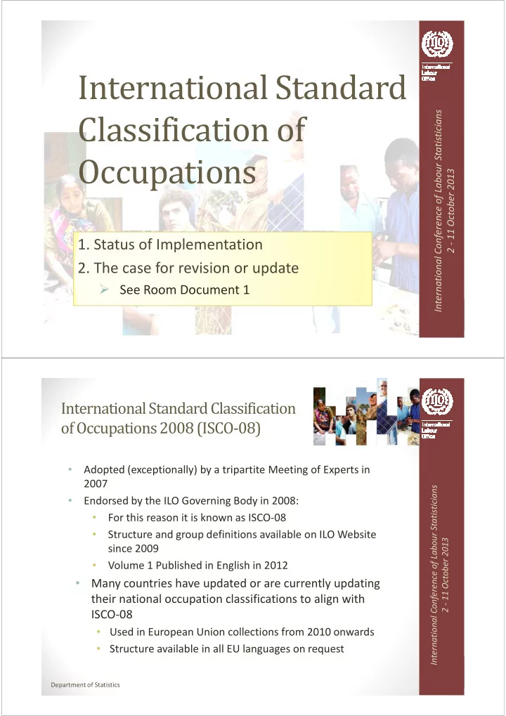international standard classification of