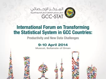 Statistical Systems of GCC  Countries through GCC-Stat  Prof. Savas Alpay  Director General