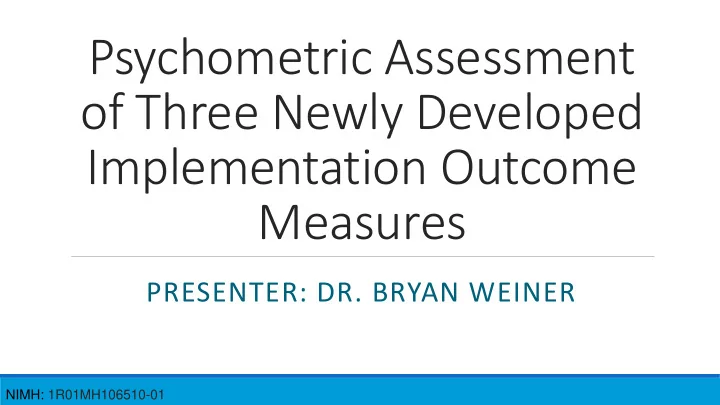 psychometric assessment