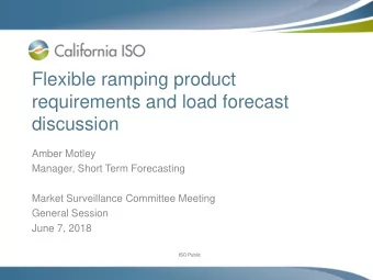 discussion  Amber Motley  Manager, Short Term Forecasting  Market Surveillance Committee Meeting