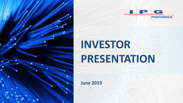 investor presentation