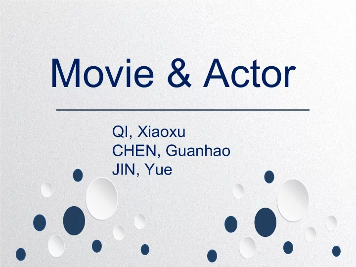 movie actor