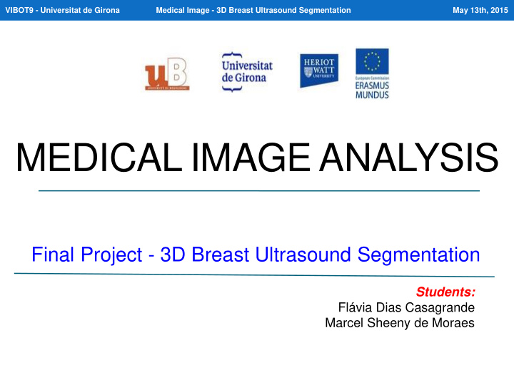 medical image analysis