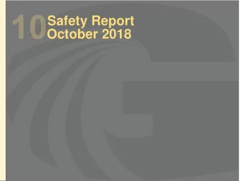 Overall Telecomm Project  Safety Report  October 2018  Lorem ipsum dolo  sit amet.  Bullet point