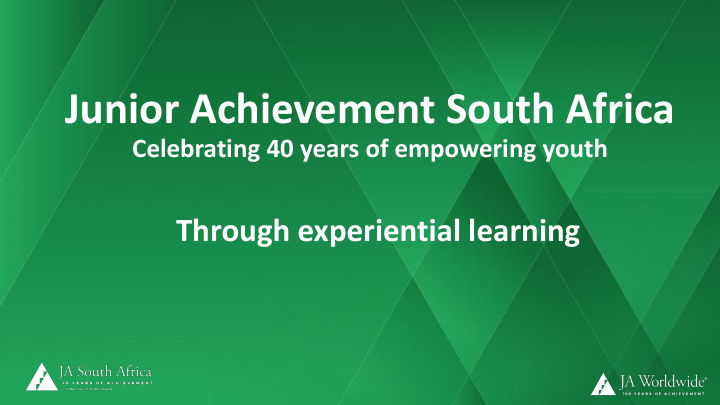 junior achievement south africa