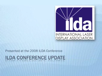 ILDA CONFERENCE UPDATE  ILDA MEMBERSHIP  ILDA Membership  132  132 Me  Memb  mbers  s in 2006