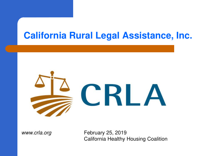 california rural legal assistance inc