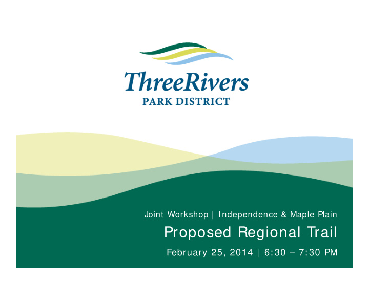 proposed regional trail