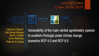 in  in sout  uthern  hern Portugal  tugal un  under  r cl  clim  imate  ate ch  chan  ange  ge