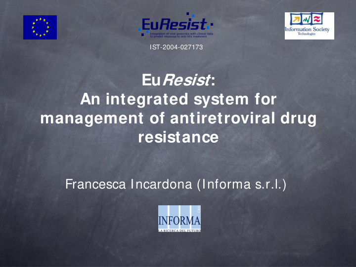 eu resist an integrated system for management of