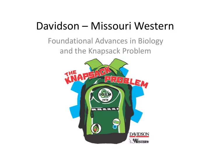 davidson missouri western