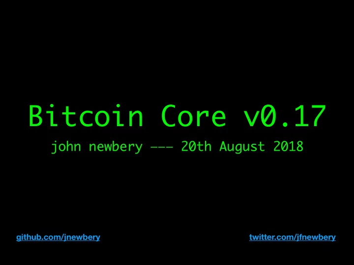 bitcoin core v0 17